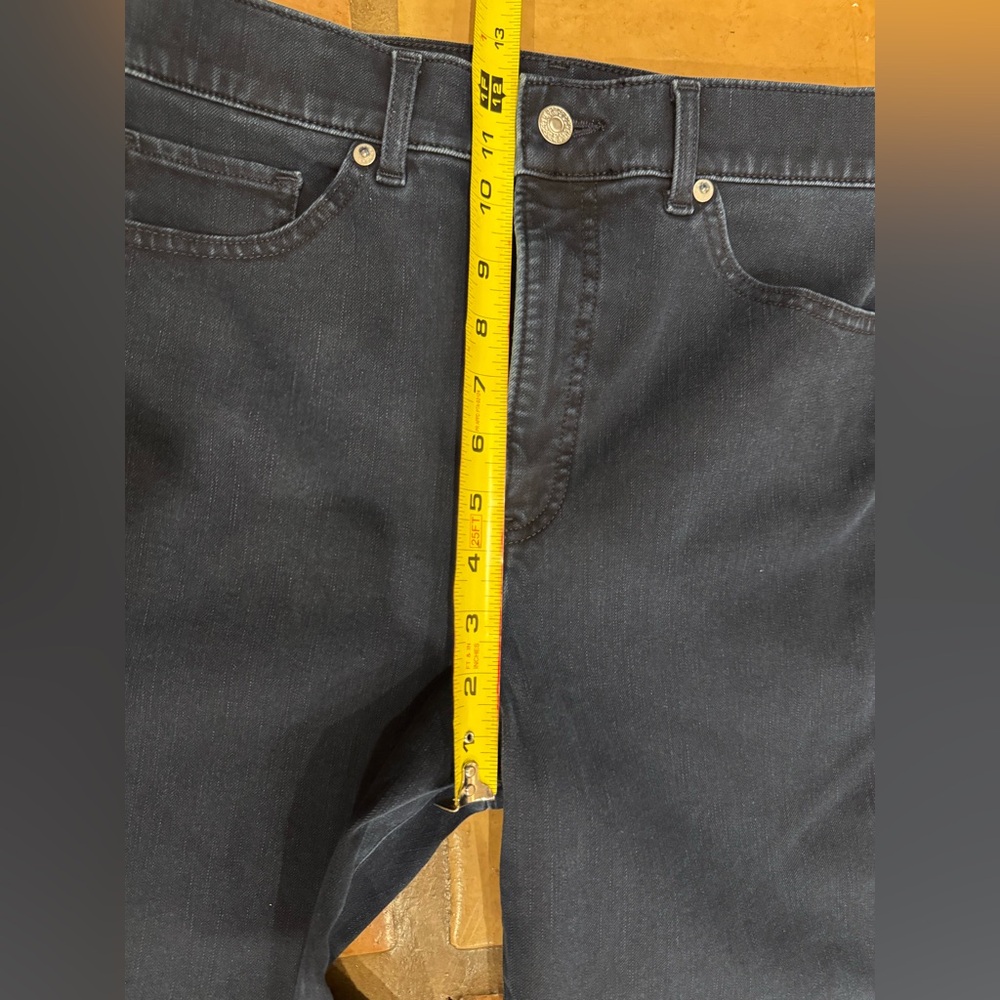 Express slim super high rise size 10 dark wash like new - Picture 6 of 11